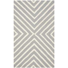 CAMBRIDGE, SILVER / IVORY, 3' X 5', Area Rug, CAM129D-3