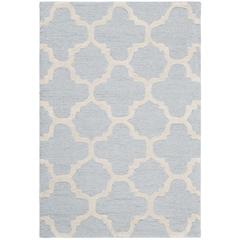 CAMBRIDGE, LIGHT BLUE / IVORY, 2' X 3', Area Rug, CAM130A-2