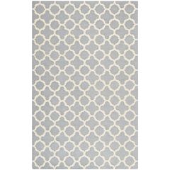 CAMBRIDGE, SILVER / IVORY, 5' X 8', Area Rug, CAM130D-5