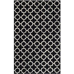 CAMBRIDGE, BLACK / IVORY, 5' X 8', Area Rug, CAM130E-5
