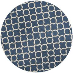 CAMBRIDGE, NAVY / IVORY, 6' X 6' Round, Area Rug, CAM130G-6R