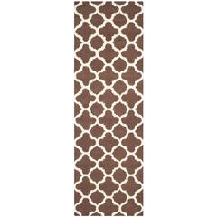 CAMBRIDGE, DARK BROWN / IVORY, 2'-6" X 12', Area Rug, CAM130H-212