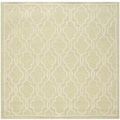 CAMBRIDGE, LIGHT GREEN / IVORY, 6' X 6' Square, Area Rug, CAM131B-6SQ