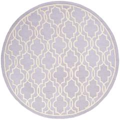CAMBRIDGE, LAVANDER / IVORY, 6' X 6' Round, Area Rug, CAM131C-6R