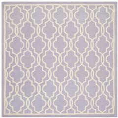 CAMBRIDGE, LAVANDER / IVORY, 6' X 6' Square, Area Rug, CAM131C-6SQ