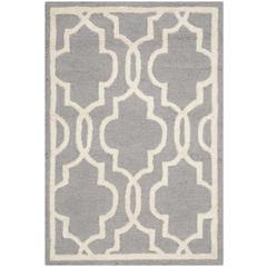 CAMBRIDGE, SILVER / IVORY, 3' X 5', Area Rug, CAM131D-3