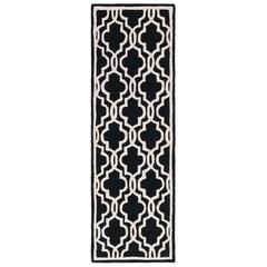 CAMBRIDGE, BLACK / IVORY, 2' X 3', Area Rug, CAM131E-2