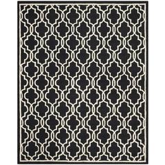 CAMBRIDGE, BLACK / IVORY, 8' X 10', Area Rug, CAM131E-8