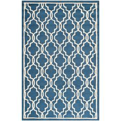 CAMBRIDGE, NAVY / IVORY, 5' X 8', Area Rug, CAM131G-5