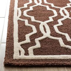 CAMBRIDGE, DARK BROWN / IVORY, 5' X 8', Area Rug, CAM131H-5