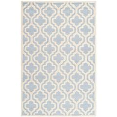 CAMBRIDGE, LIGHT BLUE / IVORY, 5' X 8', Area Rug, CAM132A-5