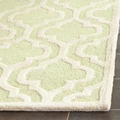 CAMBRIDGE, LIGHT GREEN / IVORY, 2'-6" X 12', Area Rug, CAM132B-212