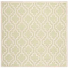 CAMBRIDGE, LIGHT GREEN / IVORY, 6' X 6' Square, Area Rug, CAM132B-6SQ