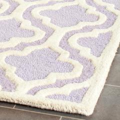 CAMBRIDGE, LAVANDER / IVORY, 2'-6" X 12', Area Rug, CAM132C-212
