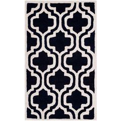 CAMBRIDGE, BLACK / IVORY, 2' X 3', Area Rug, CAM132E-2