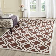 CAMBRIDGE, DARK BROWN / IVORY, 5' X 8', Area Rug, CAM132H-5