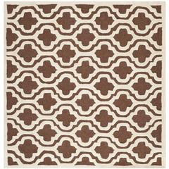 CAMBRIDGE, DARK BROWN / IVORY, 6' X 9', Area Rug, CAM132H-6