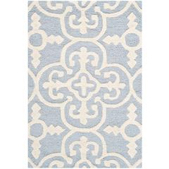 CAMBRIDGE, LIGHT BLUE / IVORY, 2' X 3', Area Rug, CAM133A-2