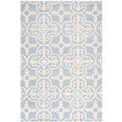 CAMBRIDGE, LIGHT BLUE / IVORY, 3' X 5', Area Rug, CAM133A-3