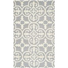 CAMBRIDGE, SILVER / IVORY, 2' X 3', Area Rug, CAM133D-2
