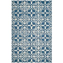 CAMBRIDGE, NAVY / IVORY, 5' X 8', Area Rug, CAM133G-5