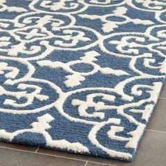 CAMBRIDGE, NAVY / IVORY, 6' X 9', Area Rug, CAM133G-6