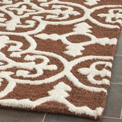 CAMBRIDGE, DARK BROWN / IVORY, 2'-6" X 12', Area Rug, CAM133H-212