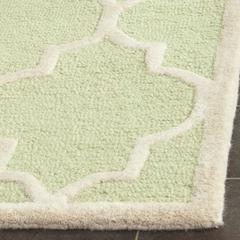 CAMBRIDGE, LIGHT GREEN / IVORY, 2'-6" X 12', Area Rug, CAM134B-212