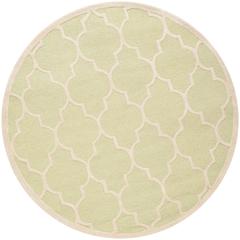 CAMBRIDGE, LIGHT GREEN / IVORY, 6' X 6' Round, Area Rug, CAM134B-6R