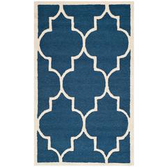 CAMBRIDGE, NAVY / IVORY, 2' X 3', Area Rug, CAM134G-2