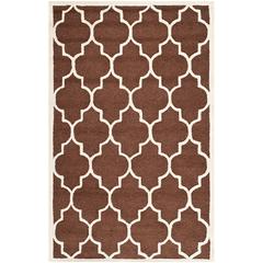 CAMBRIDGE, DARK BROWN / IVORY, 5' X 8', Area Rug, CAM134H-5