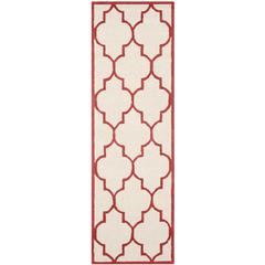 CAMBRIDGE, IVORY / RUST, 2'-6" X 10', Area Rug