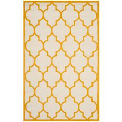 CAMBRIDGE, IVORY / GOLD, 5' X 8', Area Rug, CAM134U-5