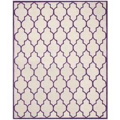 CAMBRIDGE, IVORY / PURPLE, 8' X 10', Area Rug, CAM134V-8