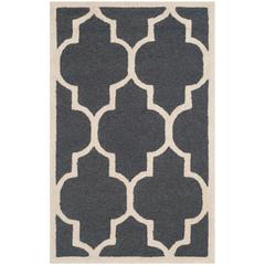 CAMBRIDGE, DARK GREY / IVORY, 2' X 3', Area Rug, CAM134X-2