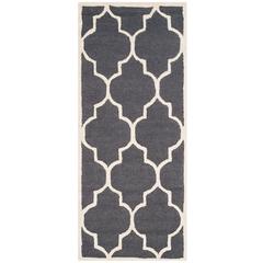CAMBRIDGE, DARK GREY / IVORY, 2'-6" X 6', Area Rug, CAM134X-26