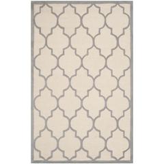 CAMBRIDGE, IVORY / SILVER, 5' X 8', Area Rug, CAM134Y-5
