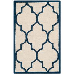 CAMBRIDGE, IVORY / NAVY, 2' X 3', Area Rug, CAM134Z-2