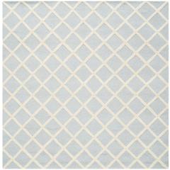 CAMBRIDGE, LIGHT BLUE / IVORY, 8' X 8' Square, Area Rug, CAM135A-8SQ