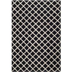 CAMBRIDGE, BLACK / IVORY, 6' X 9', Area Rug, CAM135E-6