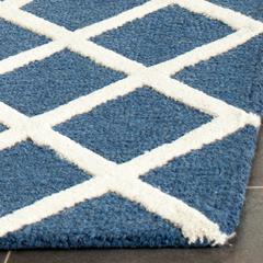 CAMBRIDGE, NAVY / IVORY, 2'-6" X 10', Area Rug, CAM135G-210
