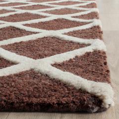 CAMBRIDGE, DARK BROWN / IVORY, 5' X 8', Area Rug, CAM135H-5