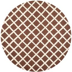 CAMBRIDGE, DARK BROWN / IVORY, 6' X 6' Round, Area Rug, CAM135H-6R