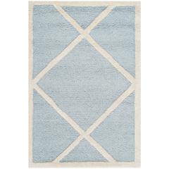CAMBRIDGE, LIGHT BLUE / IVORY, 2' X 3', Area Rug, CAM136A-2
