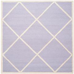 CAMBRIDGE, LAVANDER / IVORY, 6' X 6' Square, Area Rug, CAM136C-6SQ