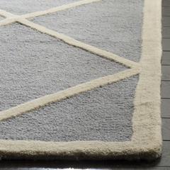 CAMBRIDGE, SILVER / IVORY, 4' X 6', Area Rug, CAM136D-4