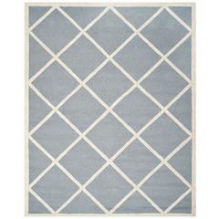 CAMBRIDGE, SILVER / IVORY, 8' X 10', Area Rug, CAM136D-8
