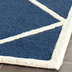 CAMBRIDGE, NAVY / IVORY, 2'-6" X 10', Area Rug, CAM136G-210