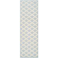 CAMBRIDGE, LIGHT BLUE / IVORY, 2'-6" X 8', Area Rug, CAM137A-28