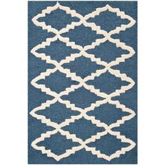CAMBRIDGE, NAVY / IVORY, 2' X 3', Area Rug, CAM137G-2